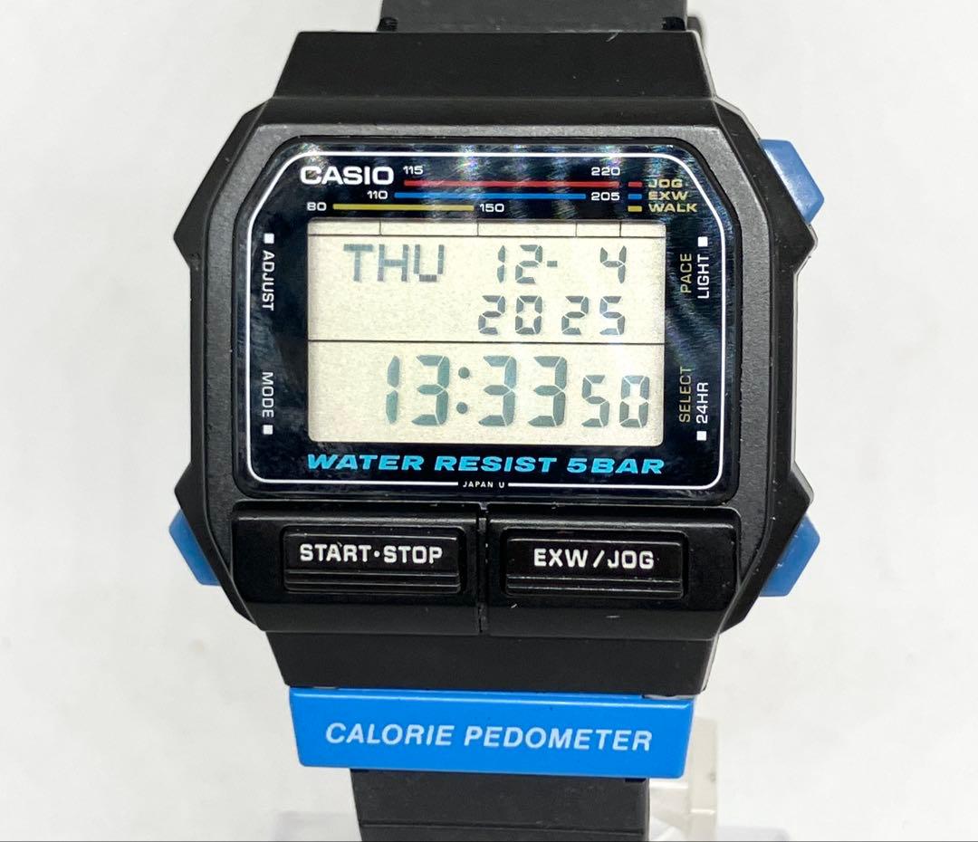 CASIO カシオ CALORIE PEDOMETER EXW-50 電池交換済