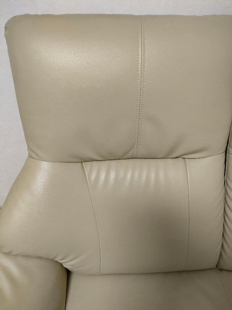 【超美品】ハイバックソファ 合成皮革 2人掛けソファ　傷・汚れに強い合成皮革