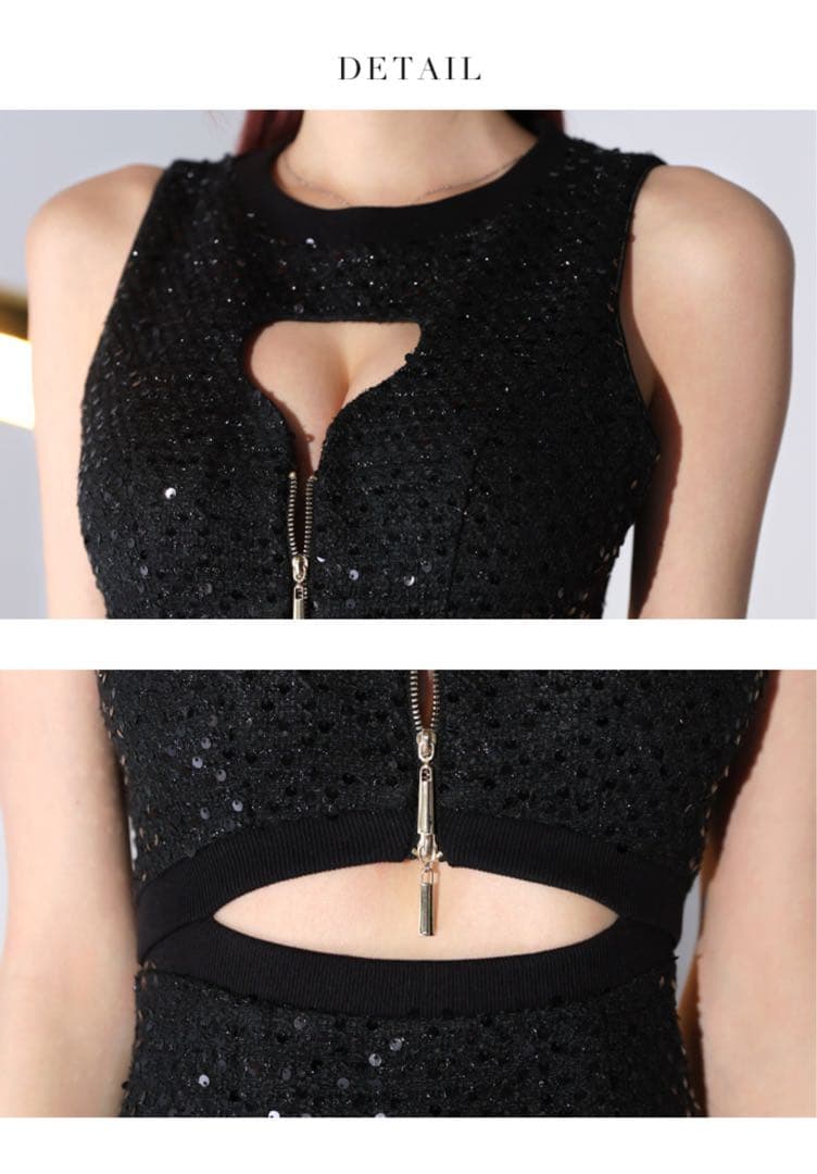 ROBE de FLEURS ライトグリーン キャバドレス