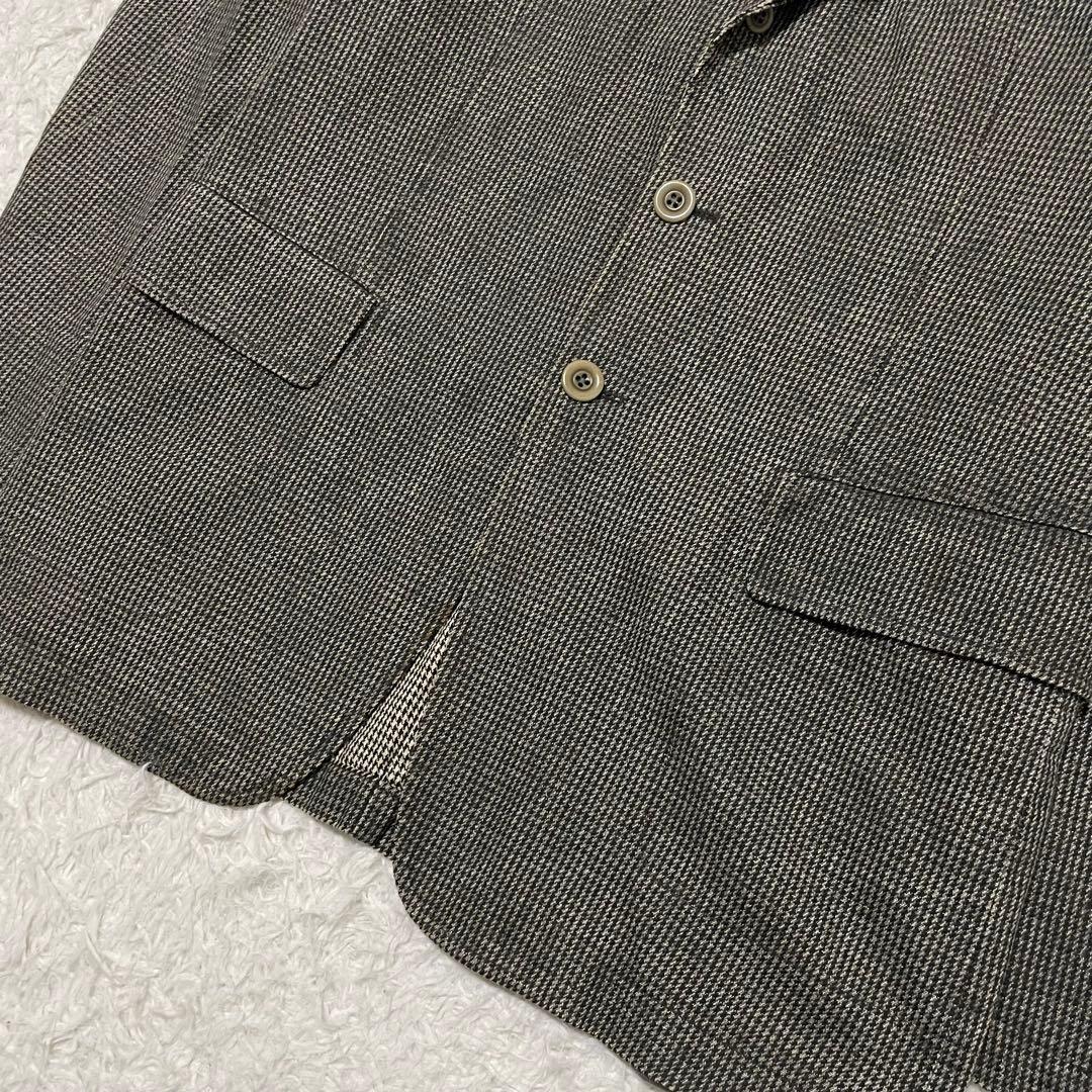 ドリスヴァンノッテン テーラードジャケット 千鳥格子柄 グレー系 48/L相当