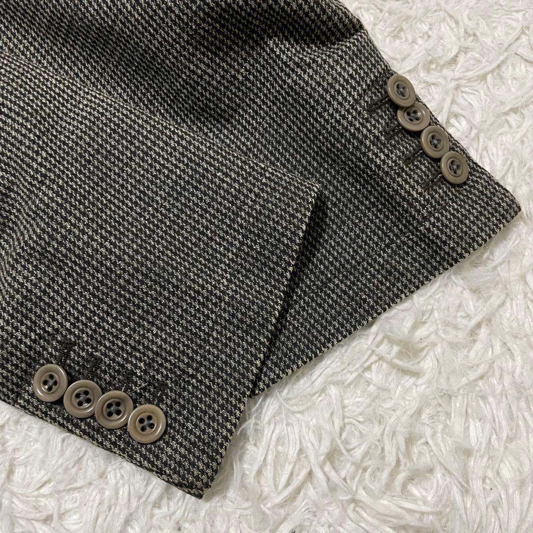 ドリスヴァンノッテン テーラードジャケット 千鳥格子柄 グレー系 48/L相当