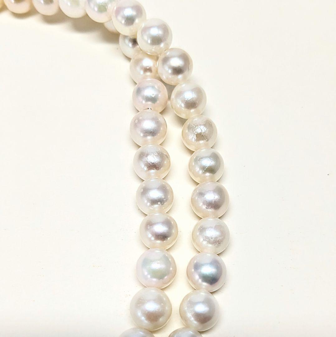 SVあこや本真珠ネックレス　約7.0mm　70cm ホワイト白色系　セミロング