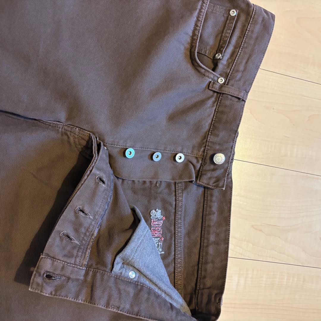 STUSSY BIG OL' JEANS 34インチ ブラウン ステューシー