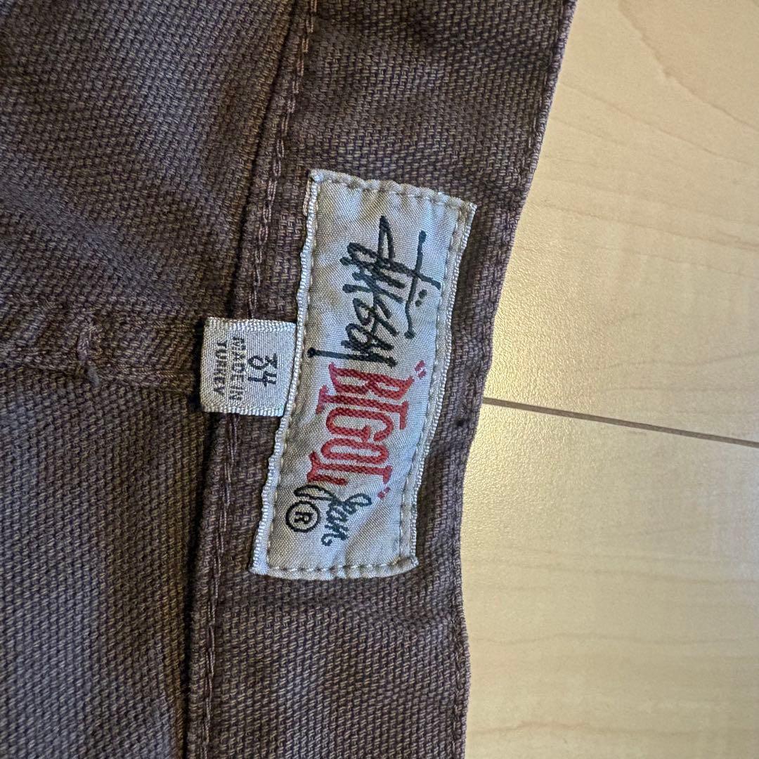 STUSSY BIG OL' JEANS 34インチ ブラウン ステューシー