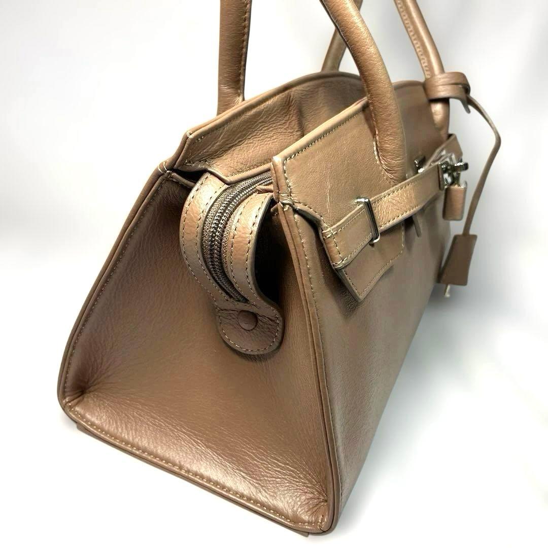 Hamano ミーティア　ハンドバッグ　レザー　肩掛け　肘掛け　未使用