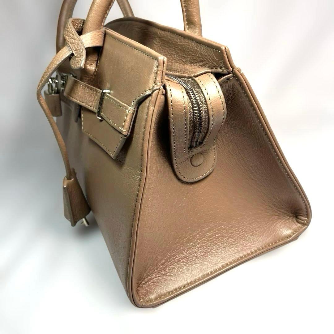 Hamano ミーティア　ハンドバッグ　レザー　肩掛け　肘掛け　未使用