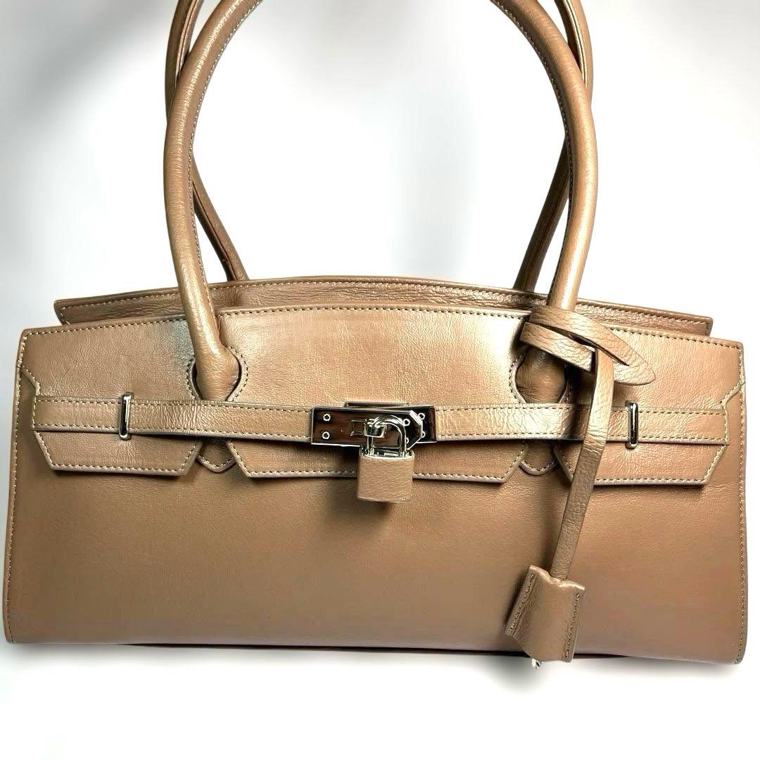 Hamano ミーティア　ハンドバッグ　レザー　肩掛け　肘掛け　未使用