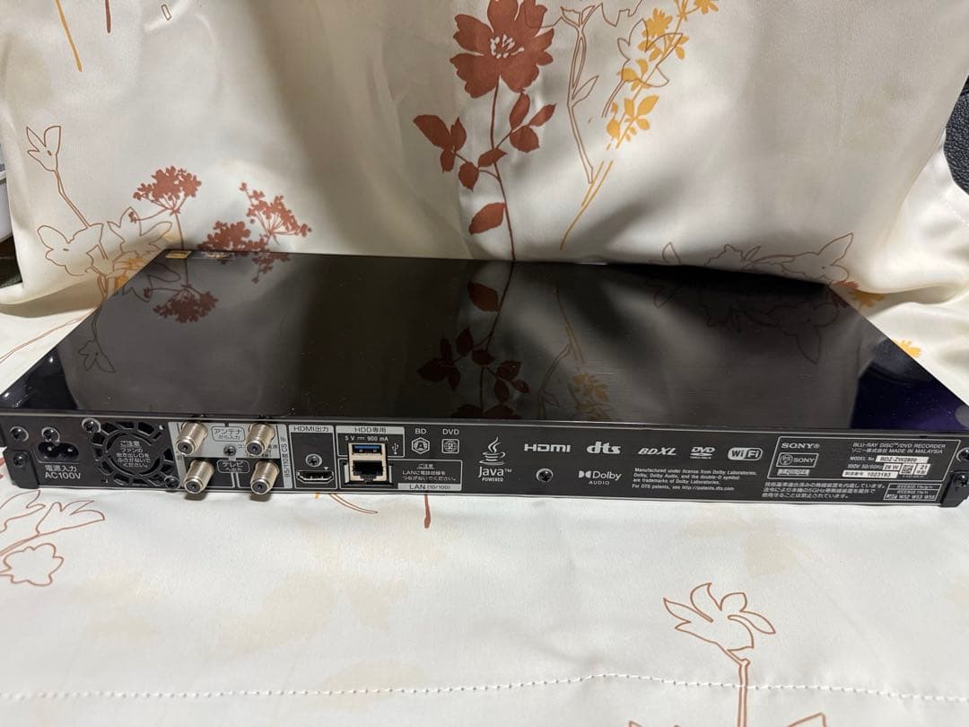 SONY ブルーレイレコーダー BDZ-ZW2800
