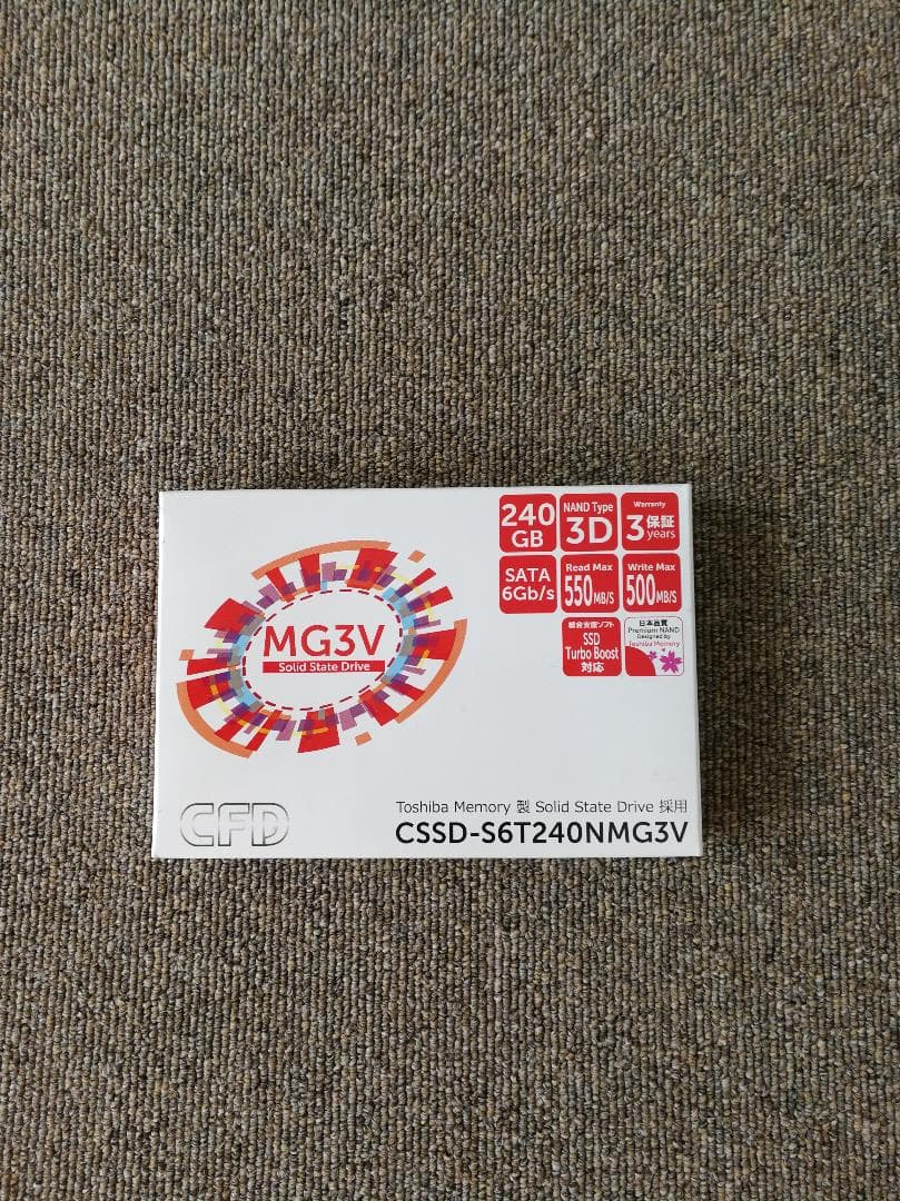 未使用／送料込 東芝製採用 CSSD-S6T240NMG3V 240GB SSD