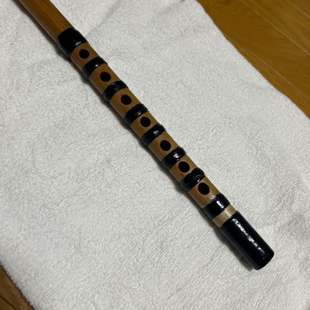 篠笛７穴四本調子古典調囃子用（篠竹35年乾燥させた物）