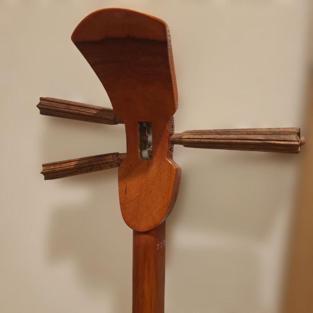 ✨希少✨沖縄三線 蛇柄 ヘビ柄 人工皮 工工四シール 頭カバー 爪付き 三味線