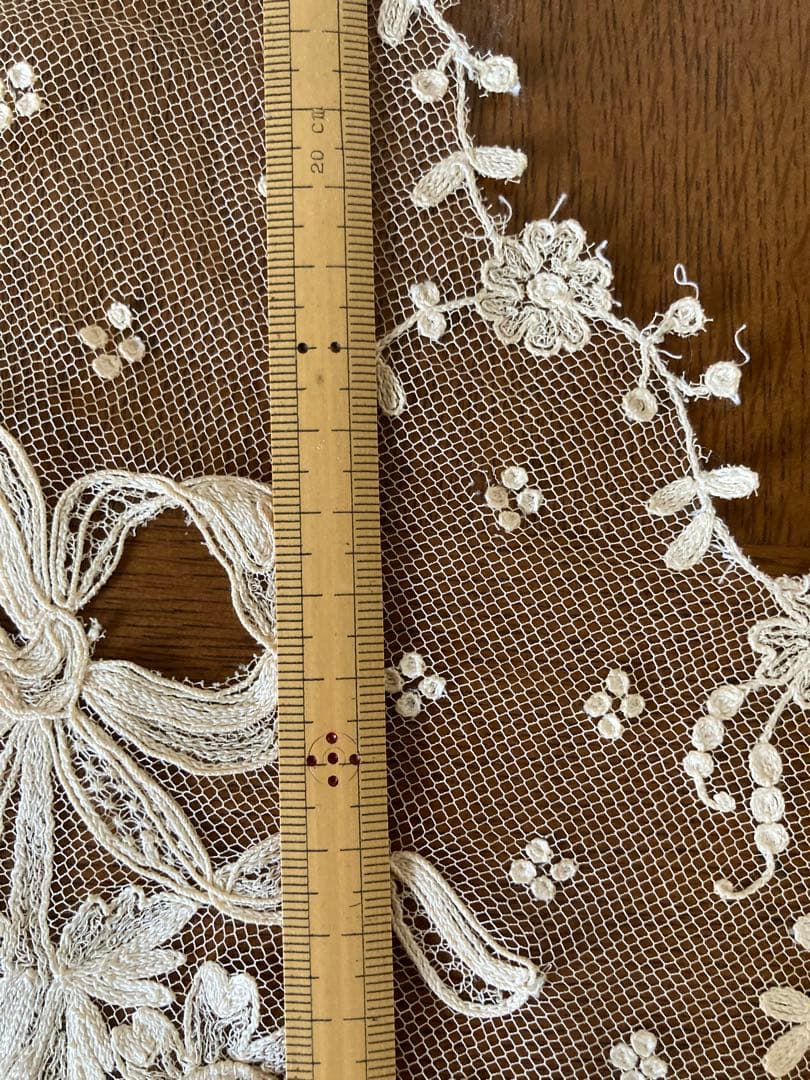 フランス アンティーク薔薇の花かご ウエディング用 チュールレース 立体の花びら