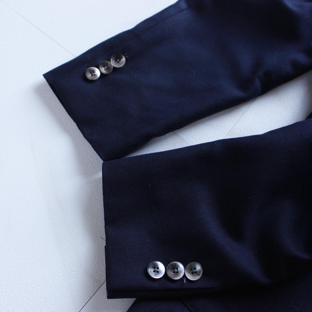 BOGLIOLI DOVER ジャケット シェルボタン ネイビー ホップサック