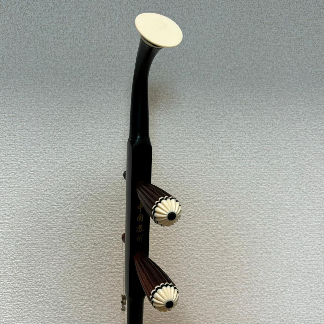 二胡 中国弦楽器 　紅木二胡 　弓付き ハードケース セット