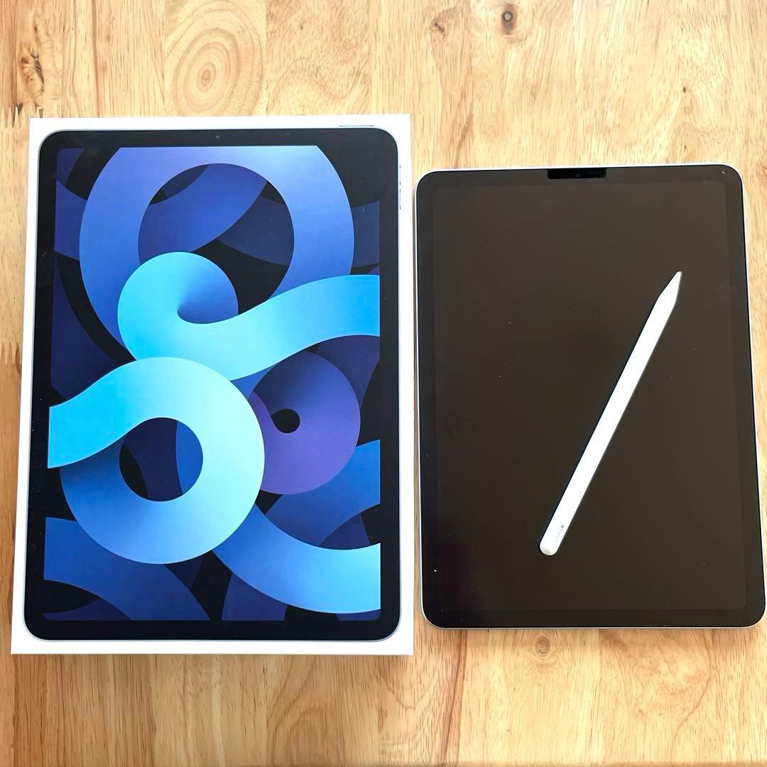 iPad Air ブルー 第4世代 256GB +Apple Pencil