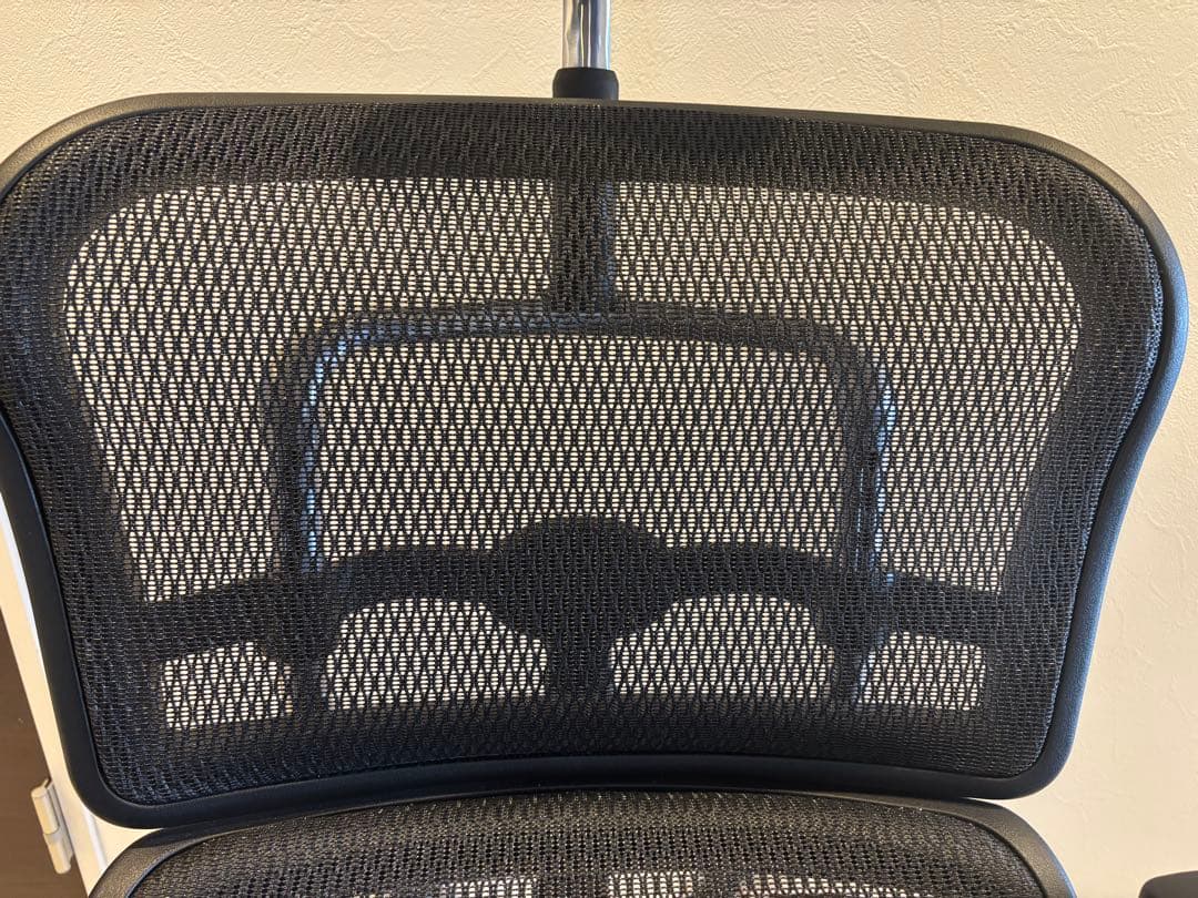 美品　エルゴヒューマン プロ ブラック ハイタイプ エラストメリックメッシュ