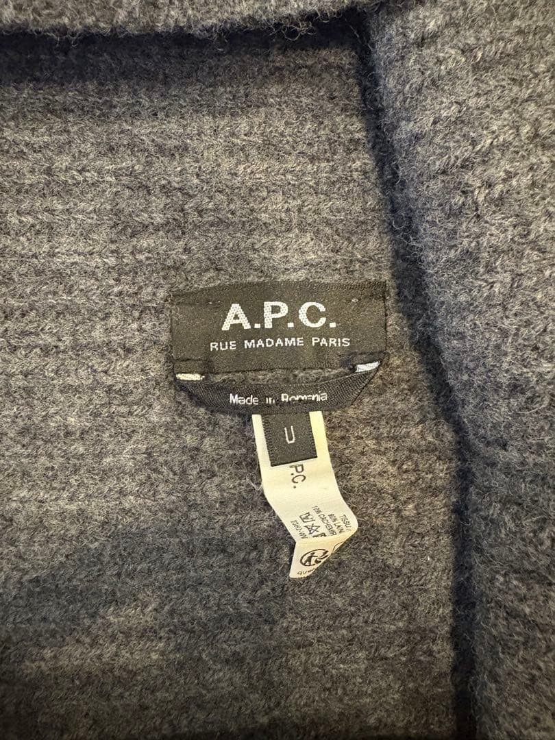 A.P.C. Sacha リブニット バラクラバ グレー