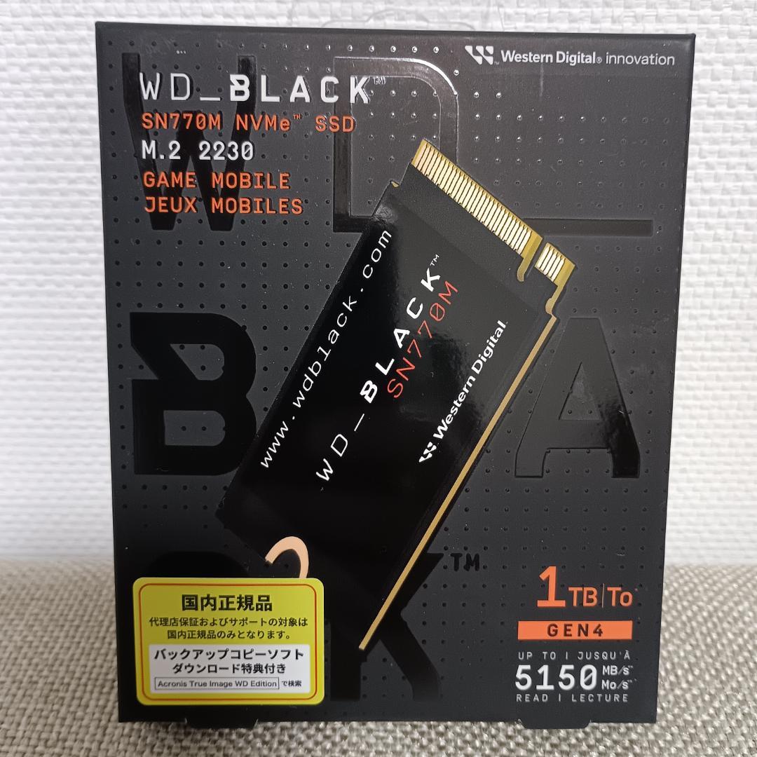 【新品】 WD_BLACK SN770M 1TB SSD WDS100T3X0G