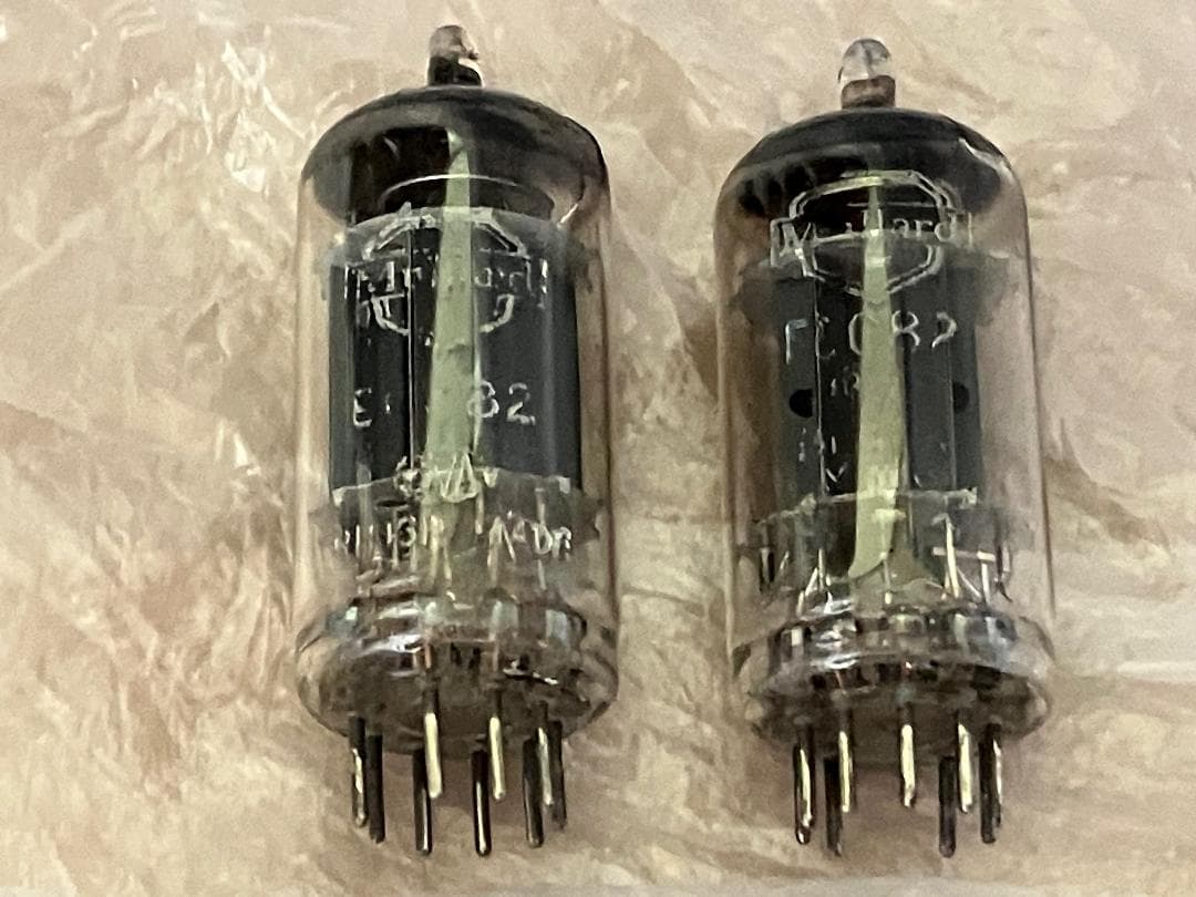 真空管 ムラード 2本セット ECC82 12AU7 ロングリブプレート新品？