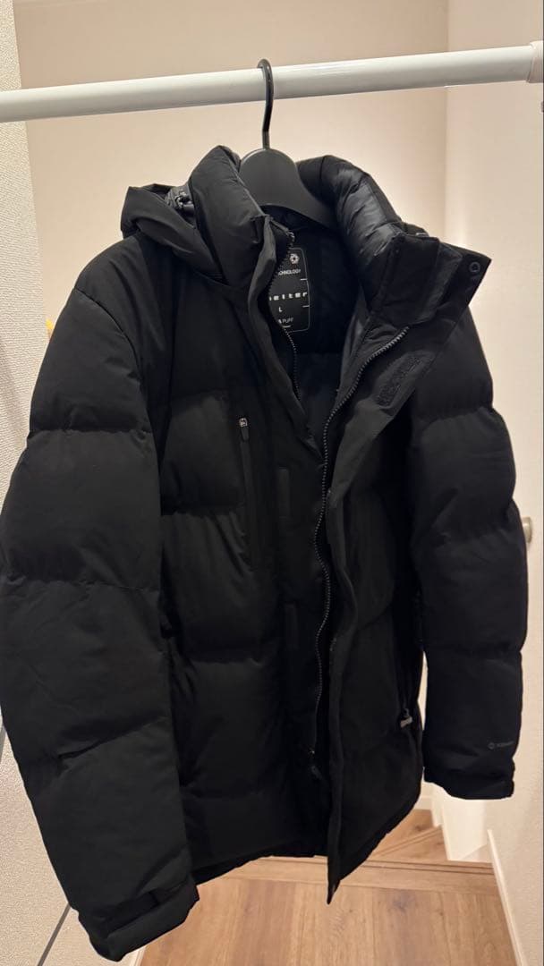 エックスシェルター(R)断熱αプレミアムギガパフダウンコート ブラック L