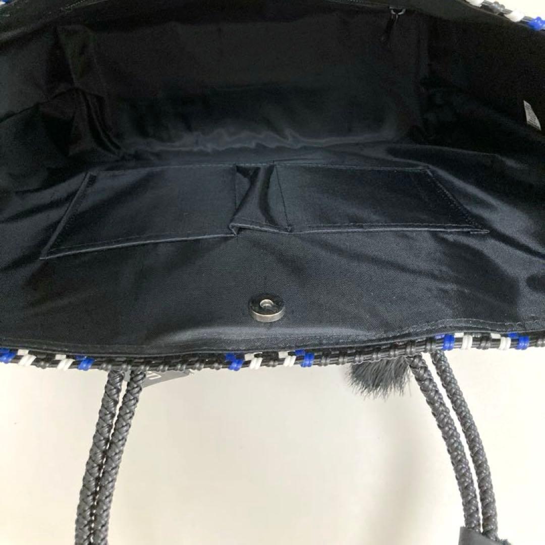 Sora★WOVEN ウーブン メキシコ製 かごバッグ タッセルチャーム付