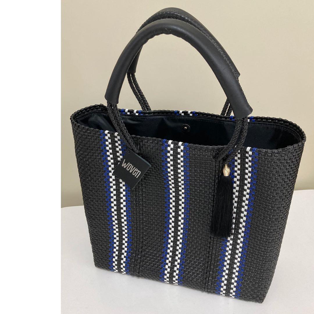 Sora★WOVEN ウーブン メキシコ製 かごバッグ タッセルチャーム付