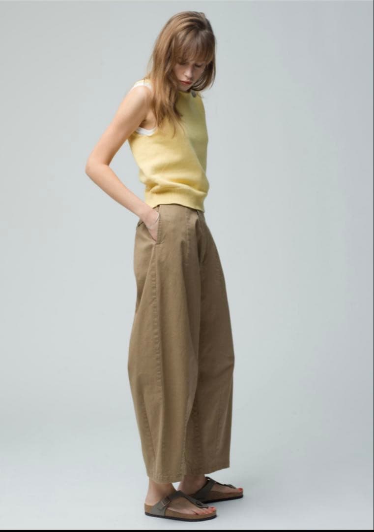 Ron Herman ロンハーマン RHC ワイドチノパンツ ベージュ S