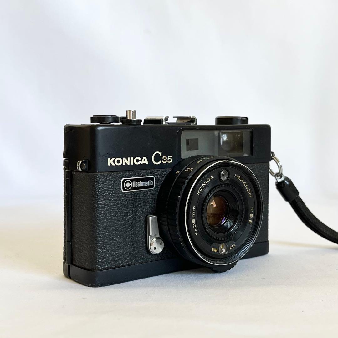 【完動品】Konica C35 Flash matic ブラック 動作確認済