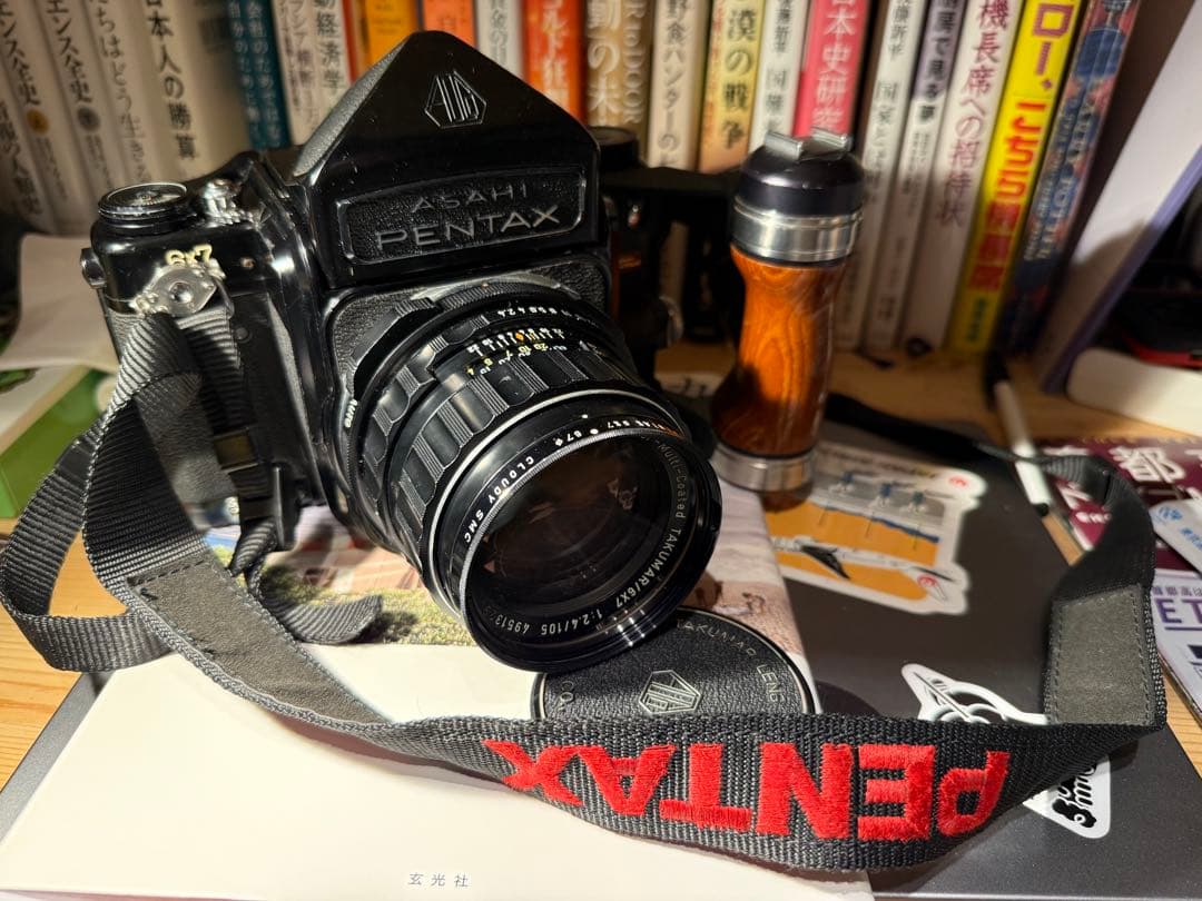 【ペンタックス】6×7 + 105mm f2.4 フィルターとフード付き！