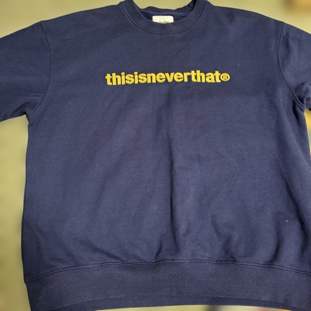 thisisneverthat® ネイビー トレーナー Lサイズ