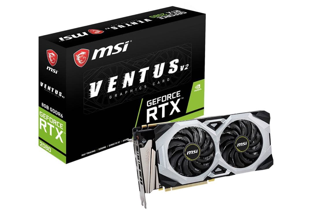 定価9.9万円 MSI GeForce RTX 2080 VENTUS V2