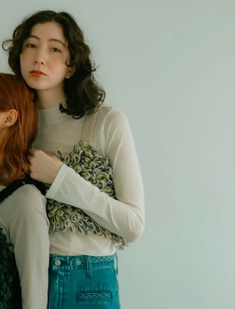 お値下げ不可/池田泉さんPUR loop hand knit top ビスチェ