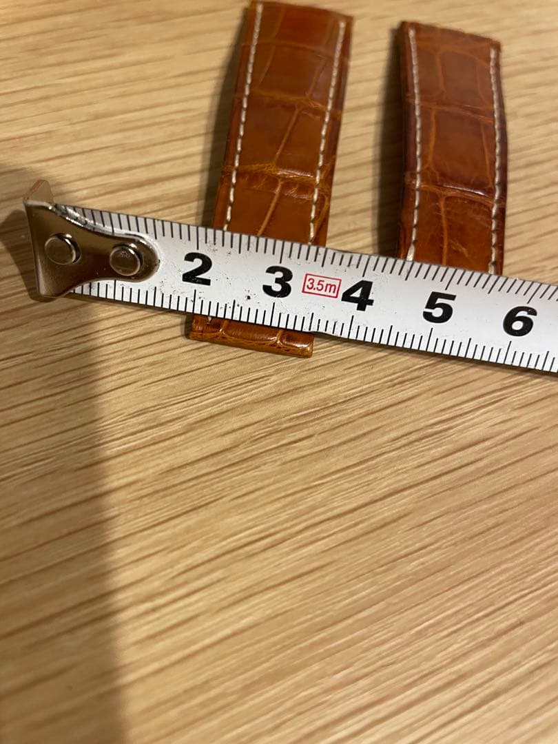 ロレックス　純正革ベルト20mm　ブラウン　クロコ