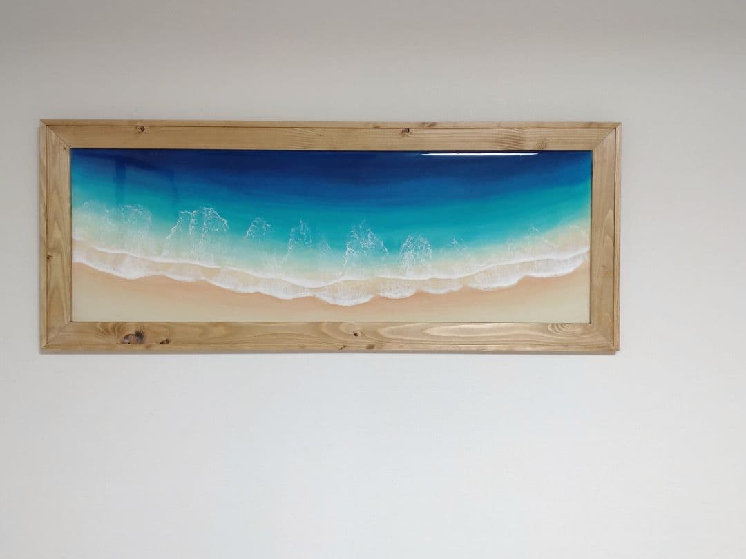 レジンアート(OkinawaBlue・Frametype・1000×400・1)