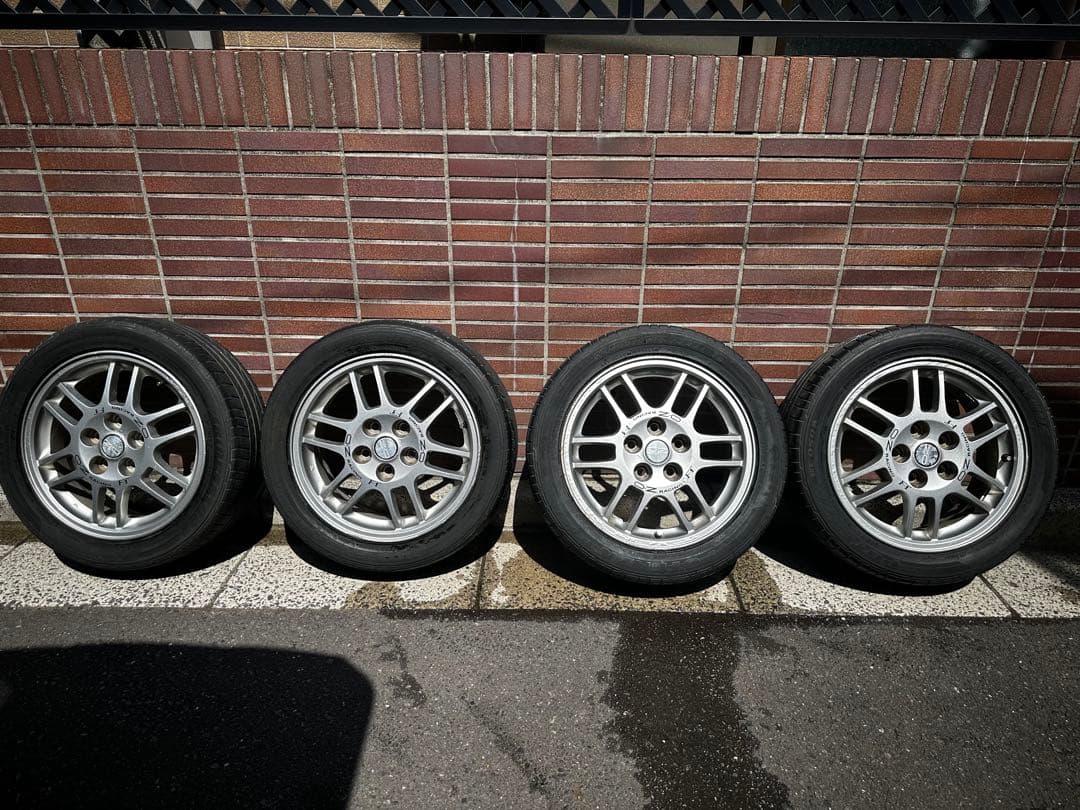 ランエボ 4 OZ 純正ホイール16インチ ポテンザタイヤ付き