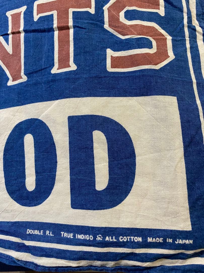 DOUBLE RL ヴィンテージ ストール ネイビー