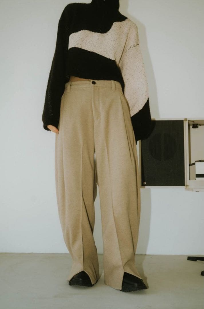 パンツ D Knuth Marf front slit pants