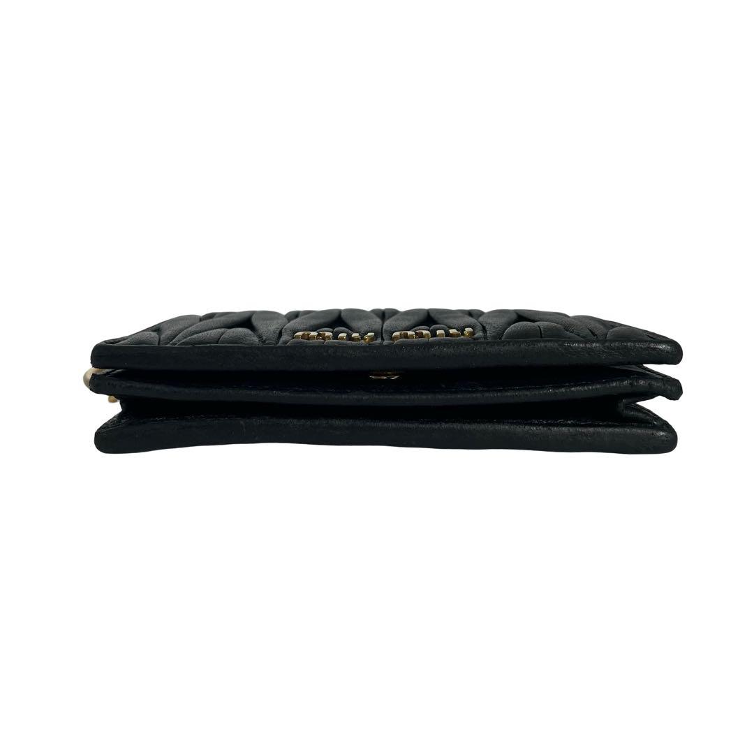 希少✨ミュウミュウ 名刺入れ カードケース キーリング マテラッセ ブラック