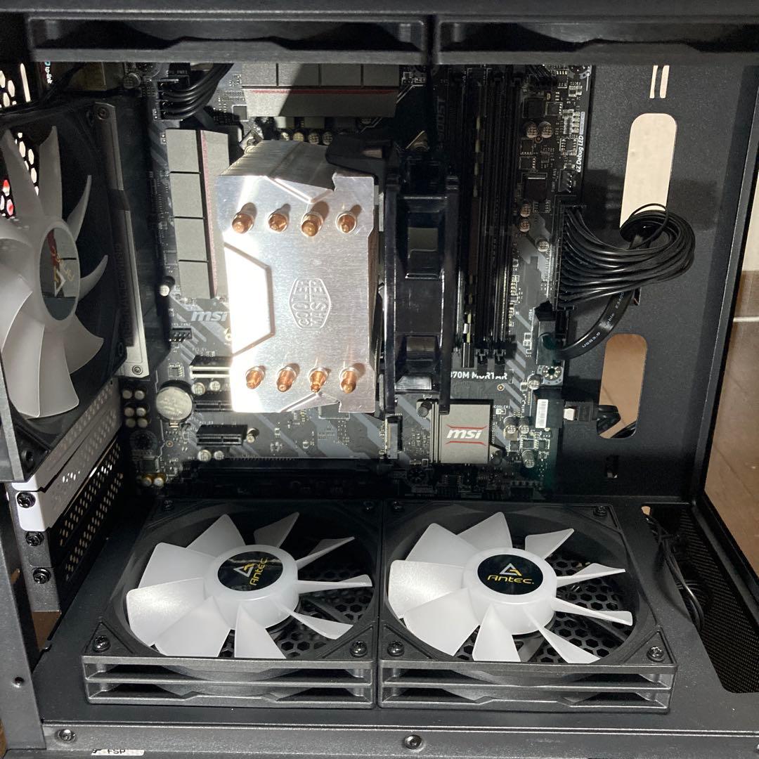 MSI MORTAR Z370M ANTEC CX200M デスクトップPC