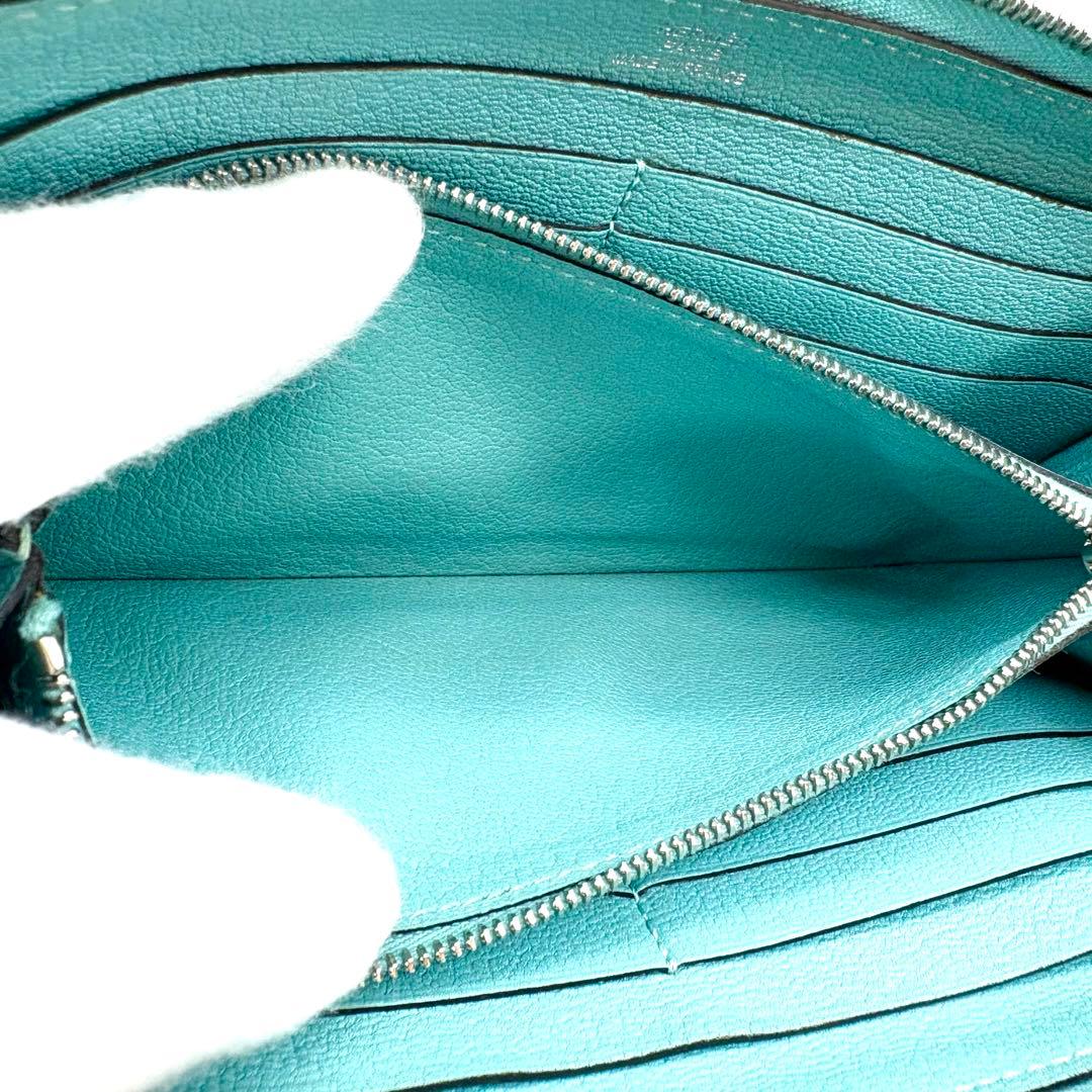 HERMES アザップロング ブルーアトール オールレザー　トリヨンクレマンス