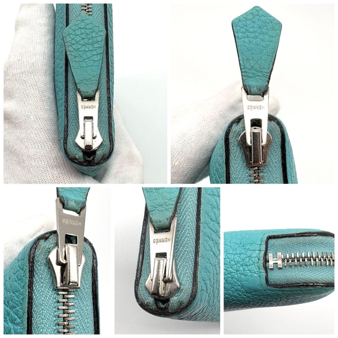 HERMES アザップロング ブルーアトール オールレザー　トリヨンクレマンス