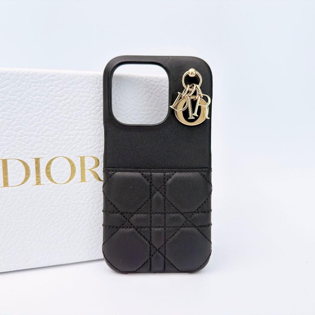 Dior ディオール カナージュ iPhone15Pro スマホケース ブラック