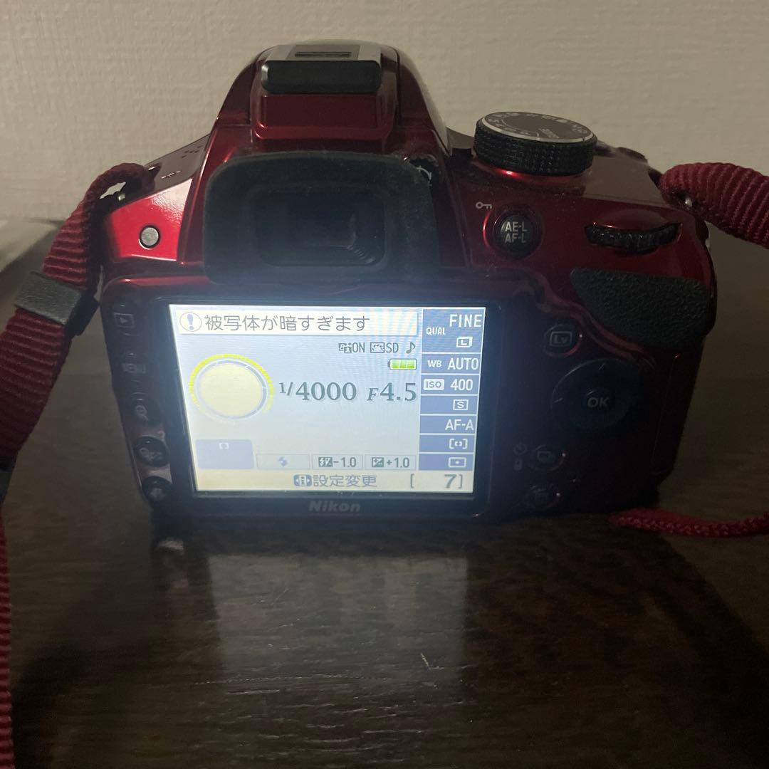 Nikon ニコン D3200 ダブルズームキット レッド