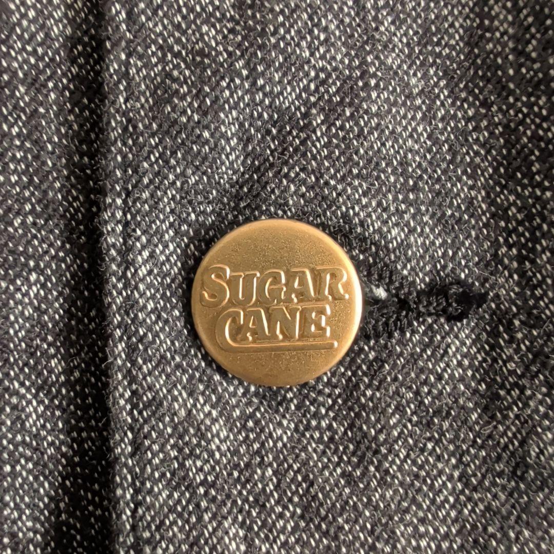 シュガーケーン 9oz. ブラックコバート ワークコート カバーオール M