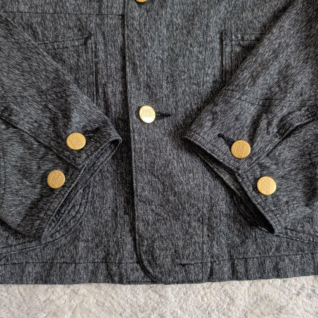 シュガーケーン 9oz. ブラックコバート ワークコート カバーオール M