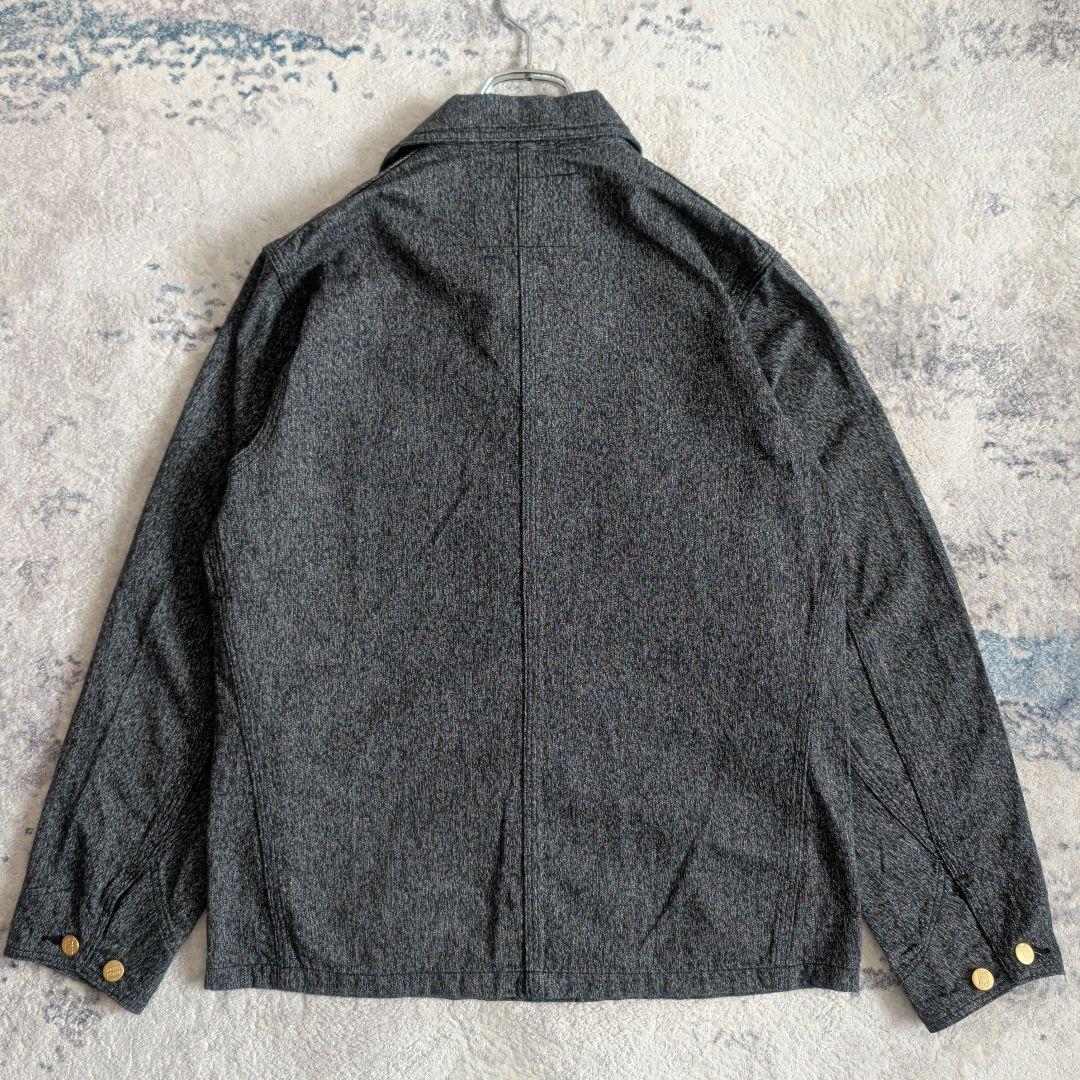 シュガーケーン 9oz. ブラックコバート ワークコート カバーオール M