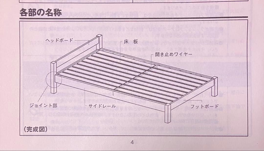 ショコラ　無印良品 パイン材ベッドフレーム