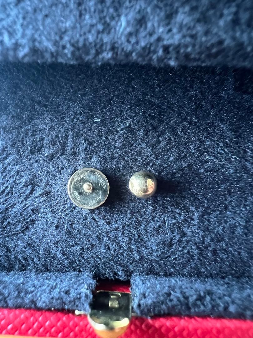 Cartier LOVE YG シングルピアス 証明書付き