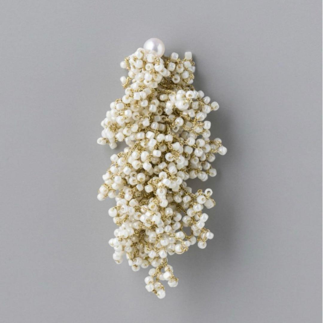 fua accessory 始まりの時 アイボリー L 片耳用 箱・巾着つき