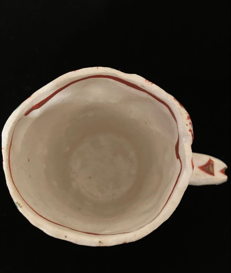 新品未使用　赤絵作品　 黒岩卓実マグカップ